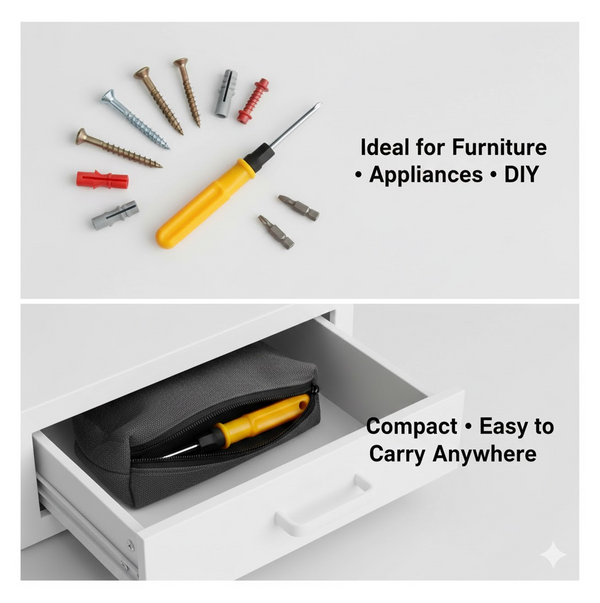 2 in 1 Multipurpose Screwdriver in Single Instrument