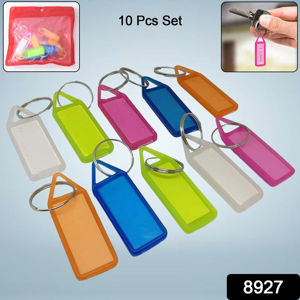 10 Pc Keychain Tag Label Used For Decorative Purpose On Keys And All