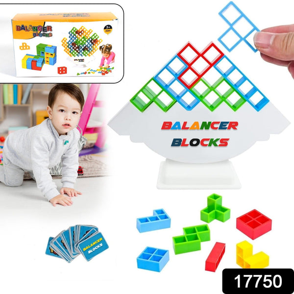 3D Tower Game, Tower Balance Game (16 Pcs Set)