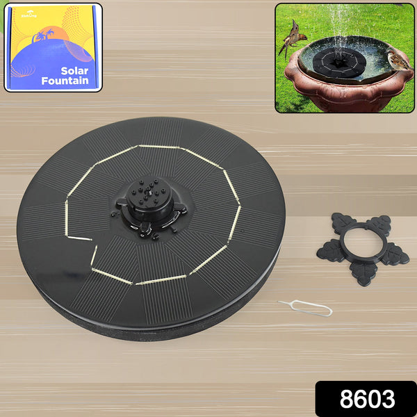 Fast Fountain by Pocket Hose - Solar-Powered - Instantly Adds a Water Feature Virtually Anywhere - 5 Spray Modes - No Installation or Batteries Required - Great for Bird Baths, Pools, Pond & More (1 Pc)